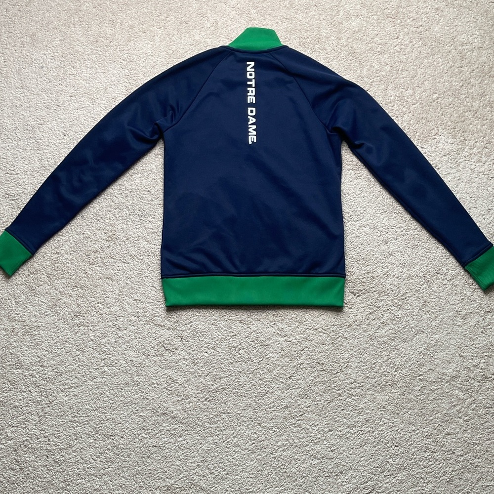 Under Armour Women's Navy and Green Notre Dame Jacket - Picture 7 of 7